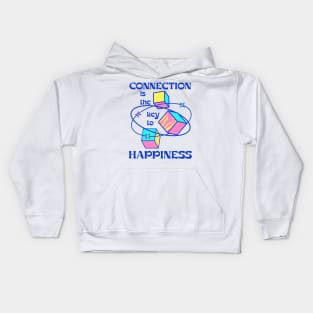 "Connection Is Key To Happiness" - Yoga Inspirational Quotes Kids Hoodie